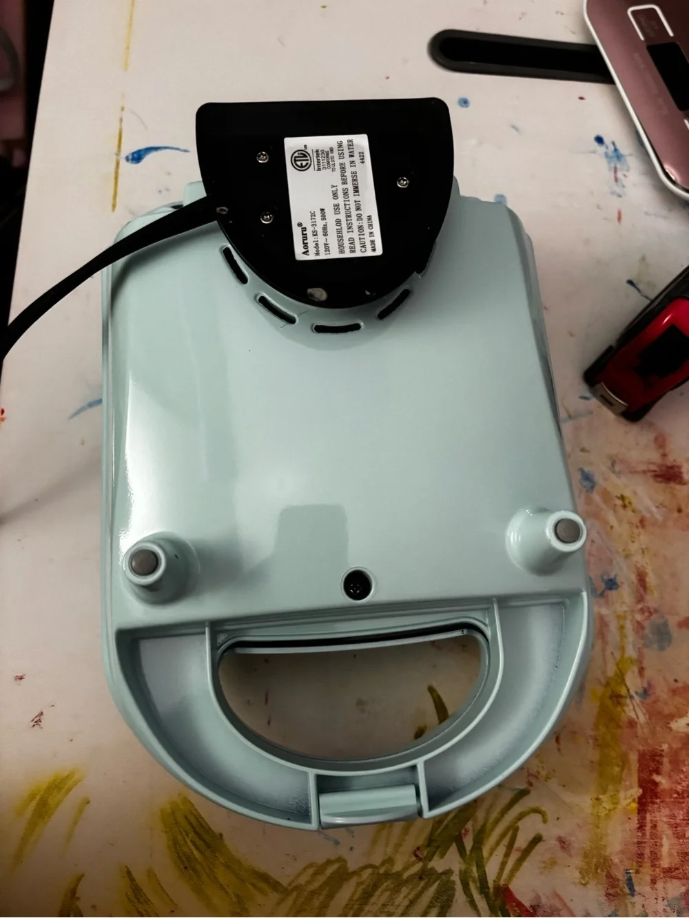 Aoruru cupcake maker in pale blue